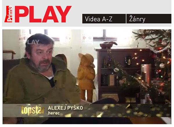 STRÁŽNÝ ANDĚL ALEXEJE PYŠKA - rozhovor v Top Star Magazínu TV Prima z 24.2.2014 začíná ve 14. minutě